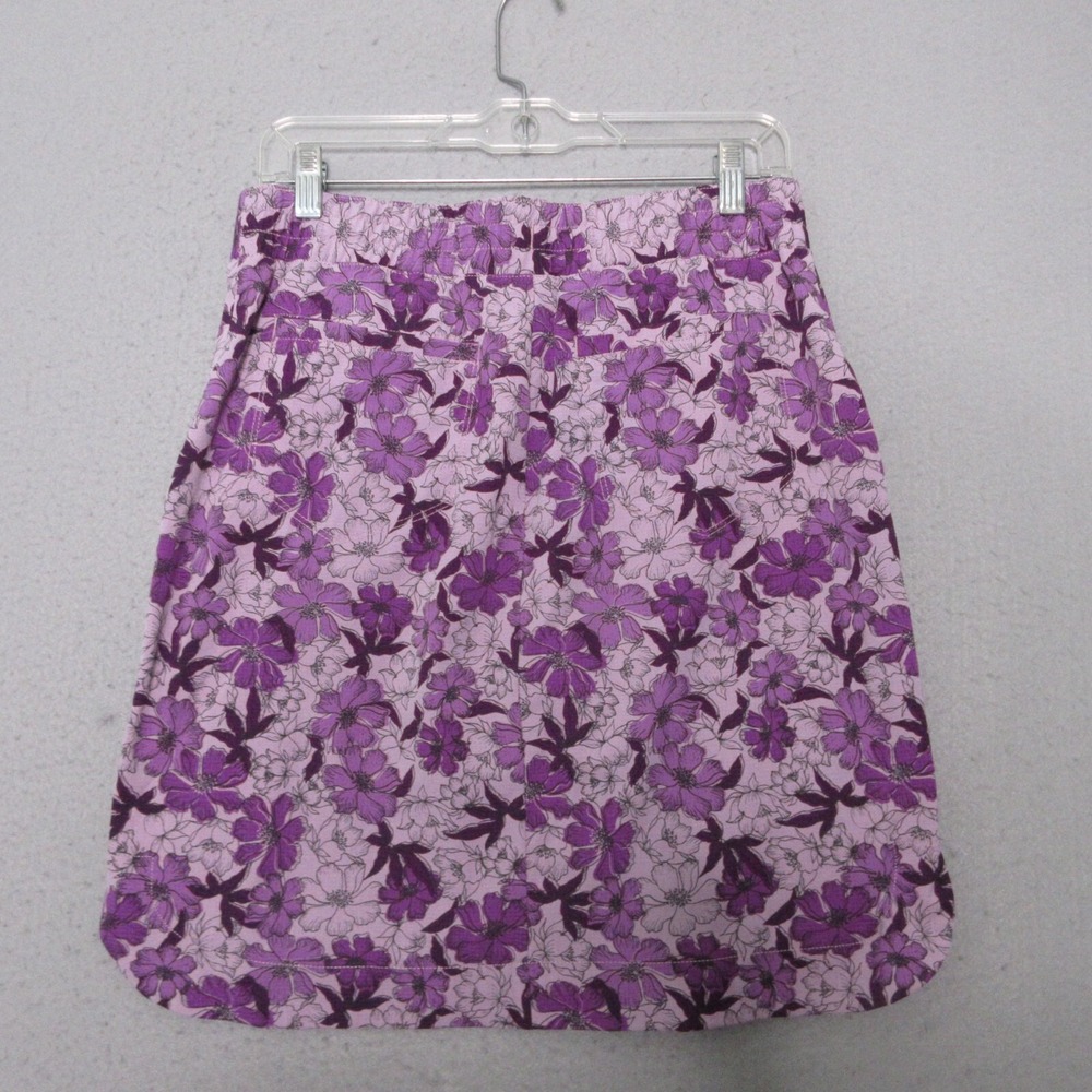 Duluth Trading Skirt Skort 6 Purple Floral Breezeshooter Outdoor Camp Gardening - Picture 2 of 11